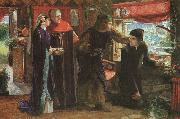 Dante Gabriel Rossetti The First Anniversary of the Death of Beatrice painting